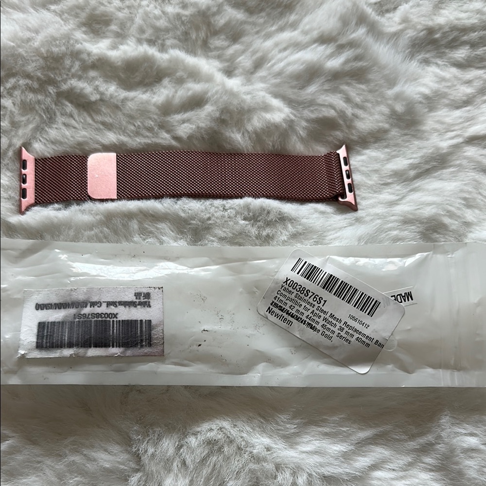 Rose Gold Mesh Watch Band for Apple Watch